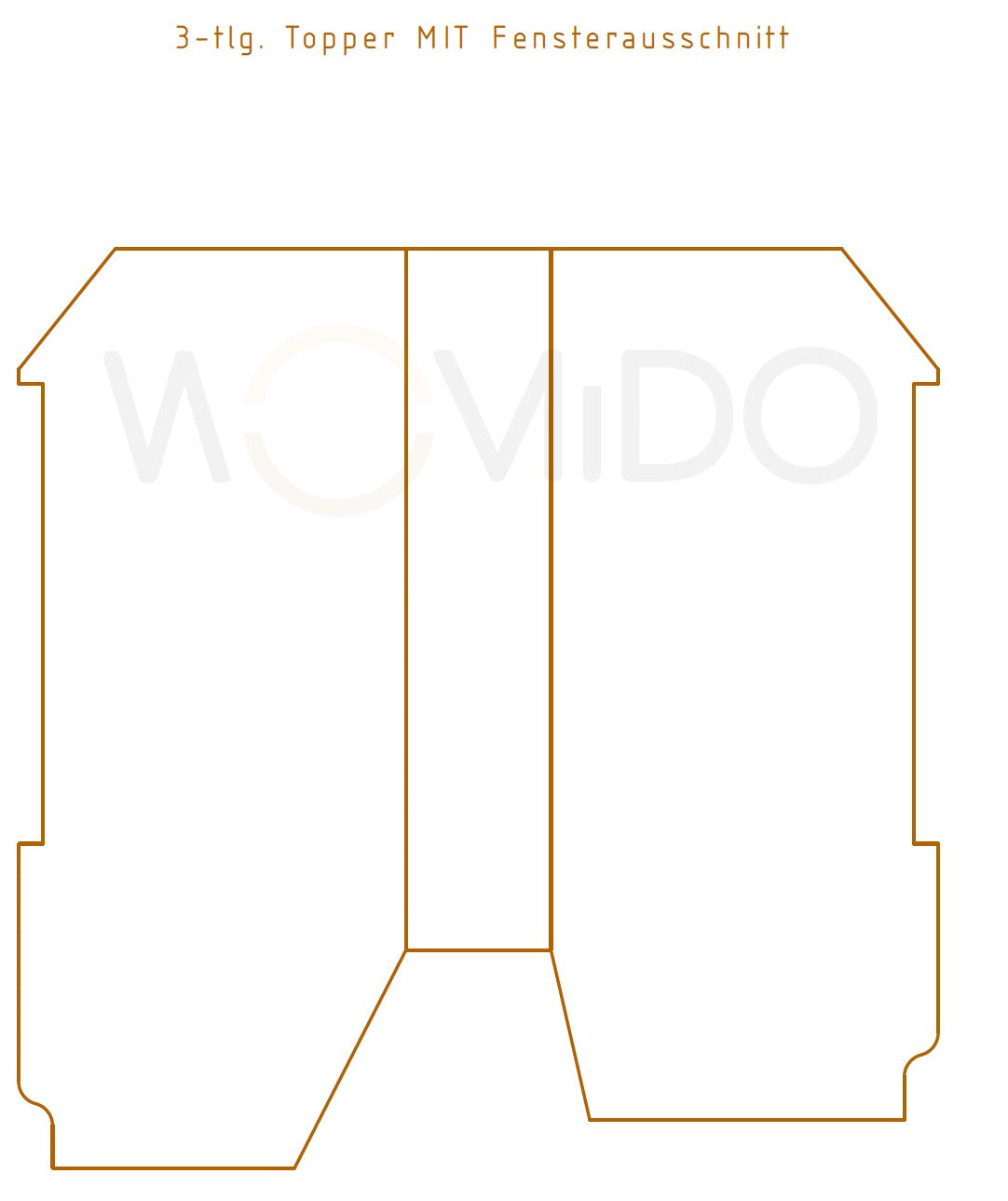 Dreiteiliger Camper Topper Adria Twin Plus 640 SLB Baujahr 2019 mit Fensterausschnitt