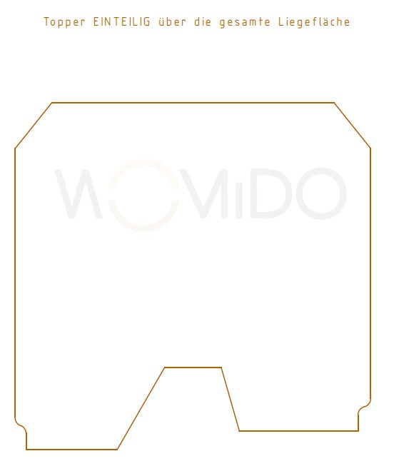 Einteiliger Topper OHNE Fensterausschnitt für deinen Adria Twin Sport 640 SLB aus Jahr 2023