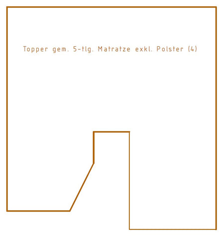 1-teiliges Spannbettlaken Knaus Van I 650 MEG Baujahr 2020 gem. 5-tlg. Matratze OHNE mittleres Fußpolster
