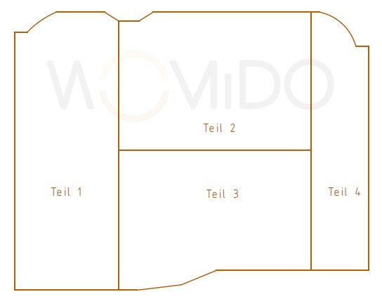 Spannbettlaken Pössl Summit 600 Plus bestehend aus vier einzelnen Laken
