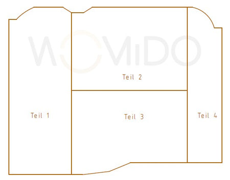 Spannbettlaken Pössl Summit 600 Plus bestehend aus vier einzelnen Laken
